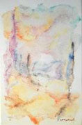 Aquarelle de Claveisolles - Marie-Madeleine Martinet