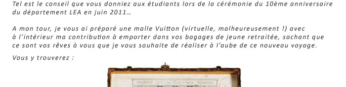 Imaginez la malle de vos rêves